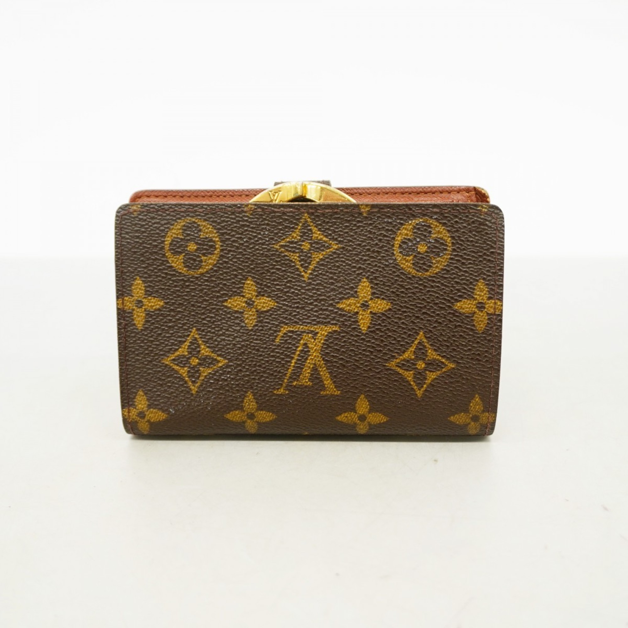 Louis Vuitton Wallet Monogram Porte Monnaie Biennois M61663 Brown Ladies