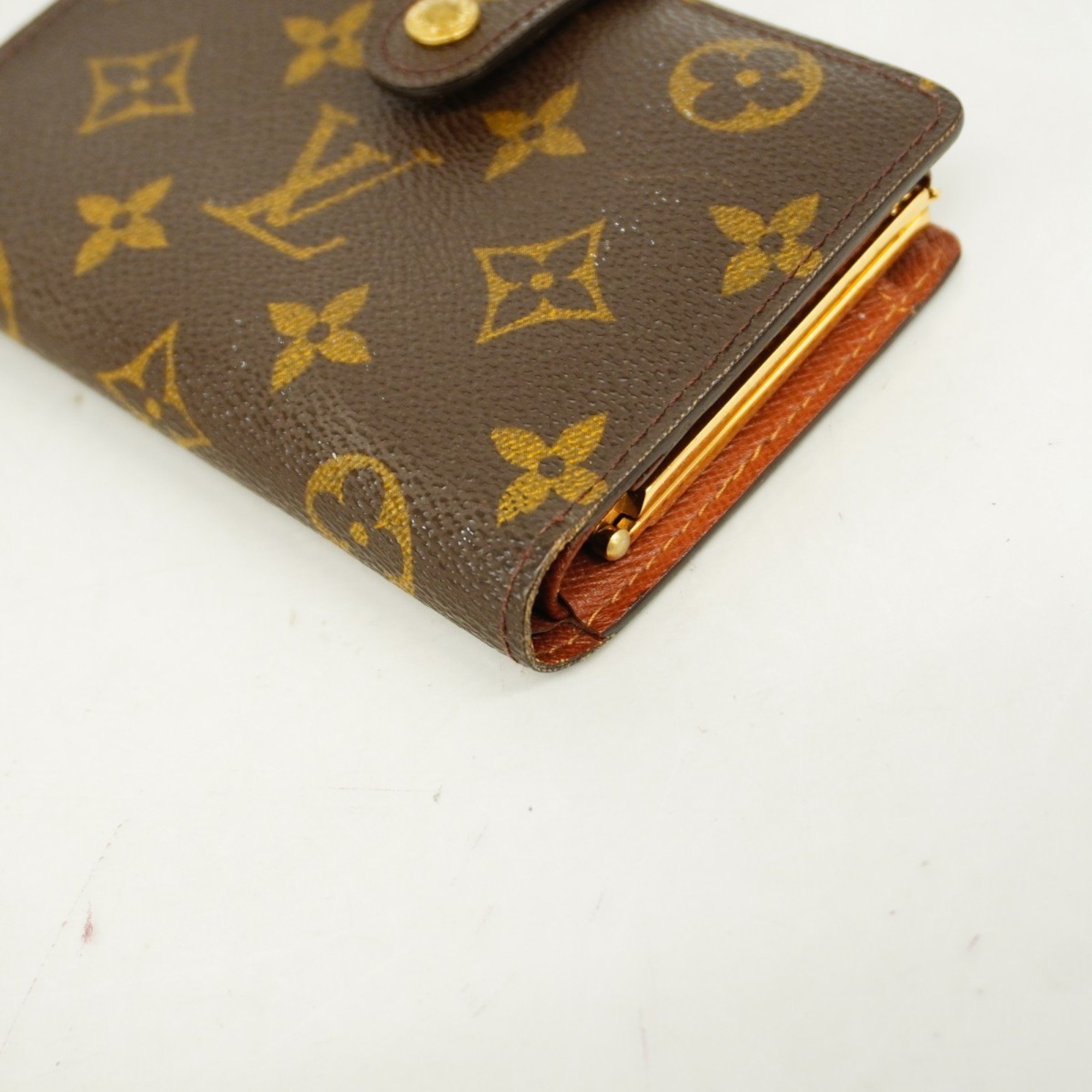 Louis Vuitton Wallet Monogram Porte Monnaie Biennois M61663 Brown Ladies