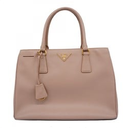 Prada handbag saffiano leather pink beige ladies