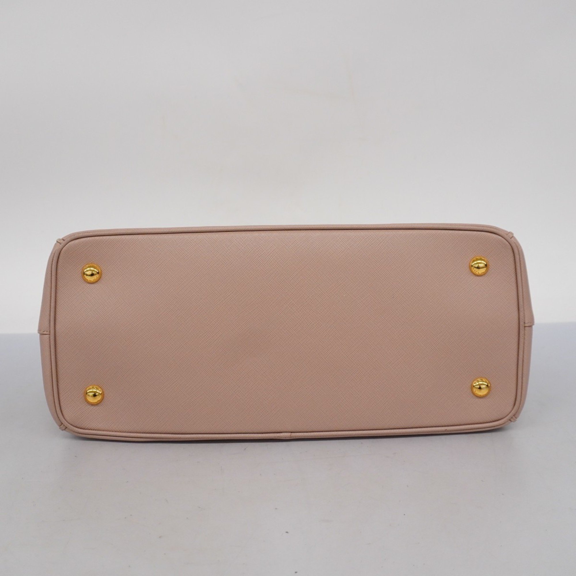 Prada handbag saffiano leather pink beige ladies