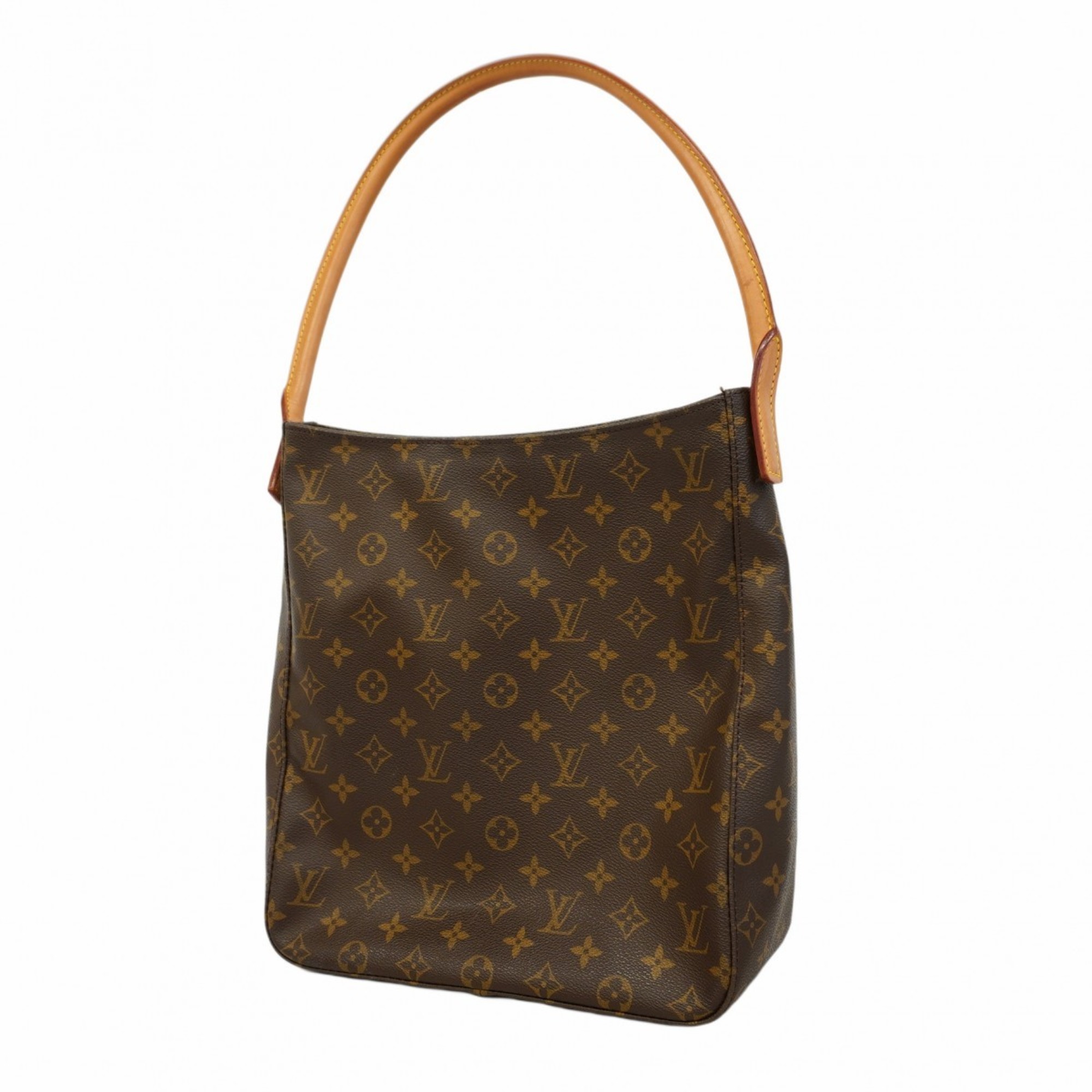 Louis Vuitton Shoulder Bag Monogram Looping GM M51145 Brown Ladies