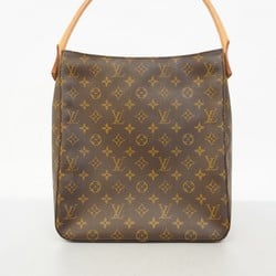 Louis Vuitton Shoulder Bag Monogram Looping GM M51145 Brown Ladies