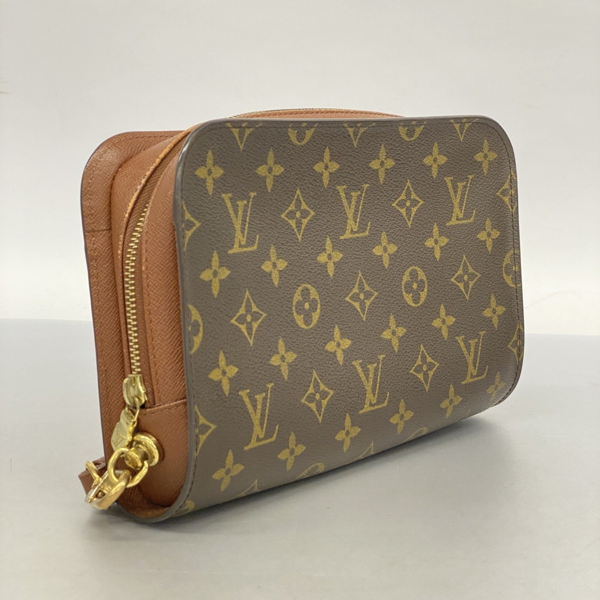 Louis Vuitton Clutch Bag Monogram Orsay M51790 Brown Men's