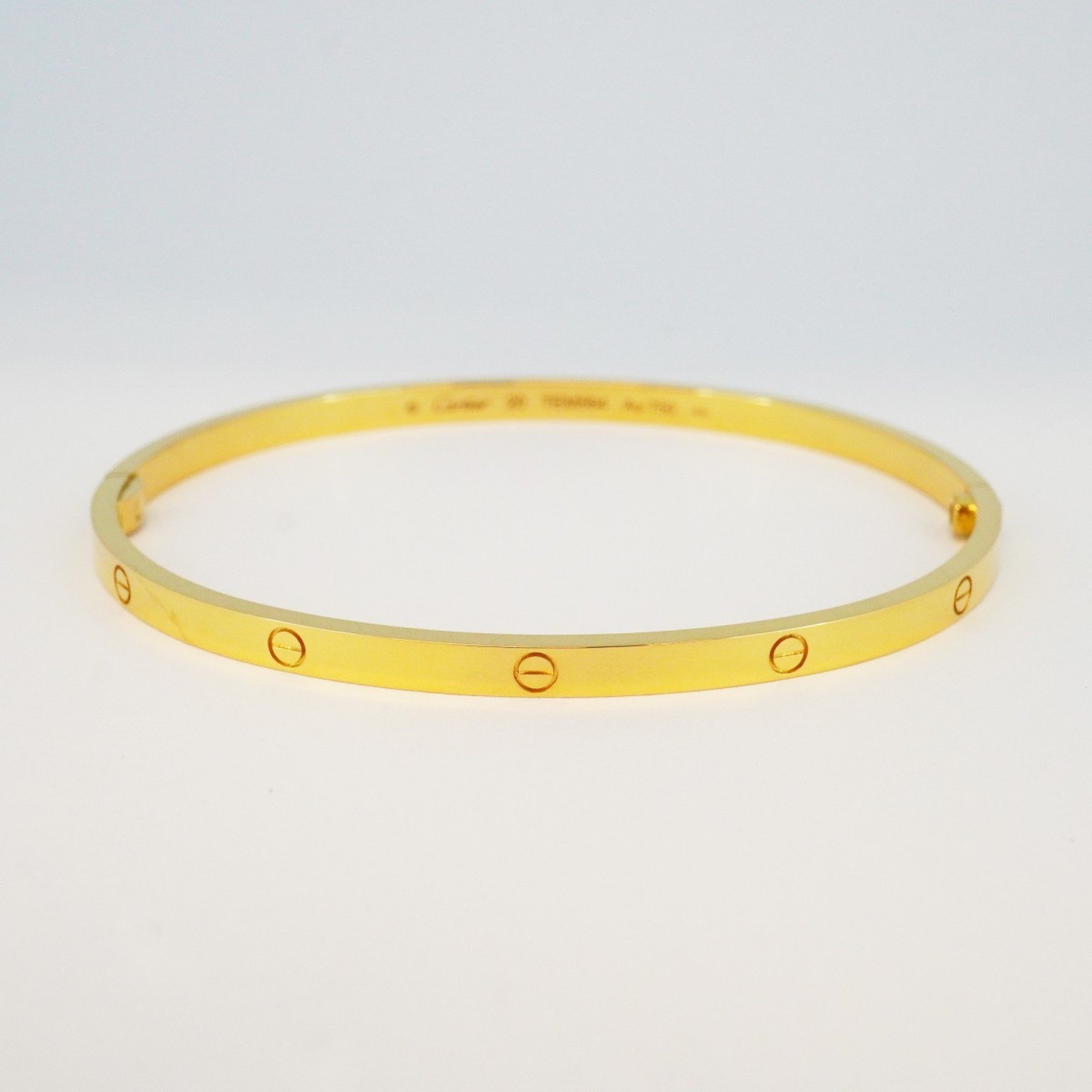 Cartier Bangle Love Bracelet K18YG Yellow Gold Men's