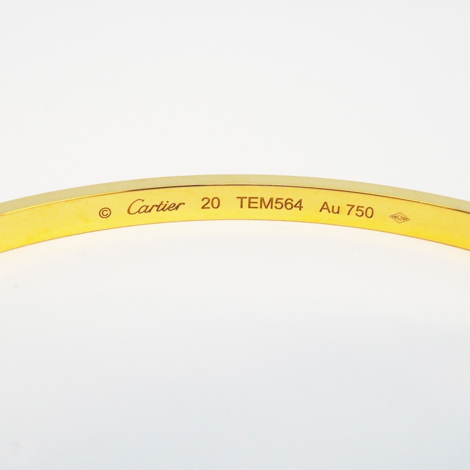 Cartier Bangle Love Bracelet K18YG Yellow Gold Men's