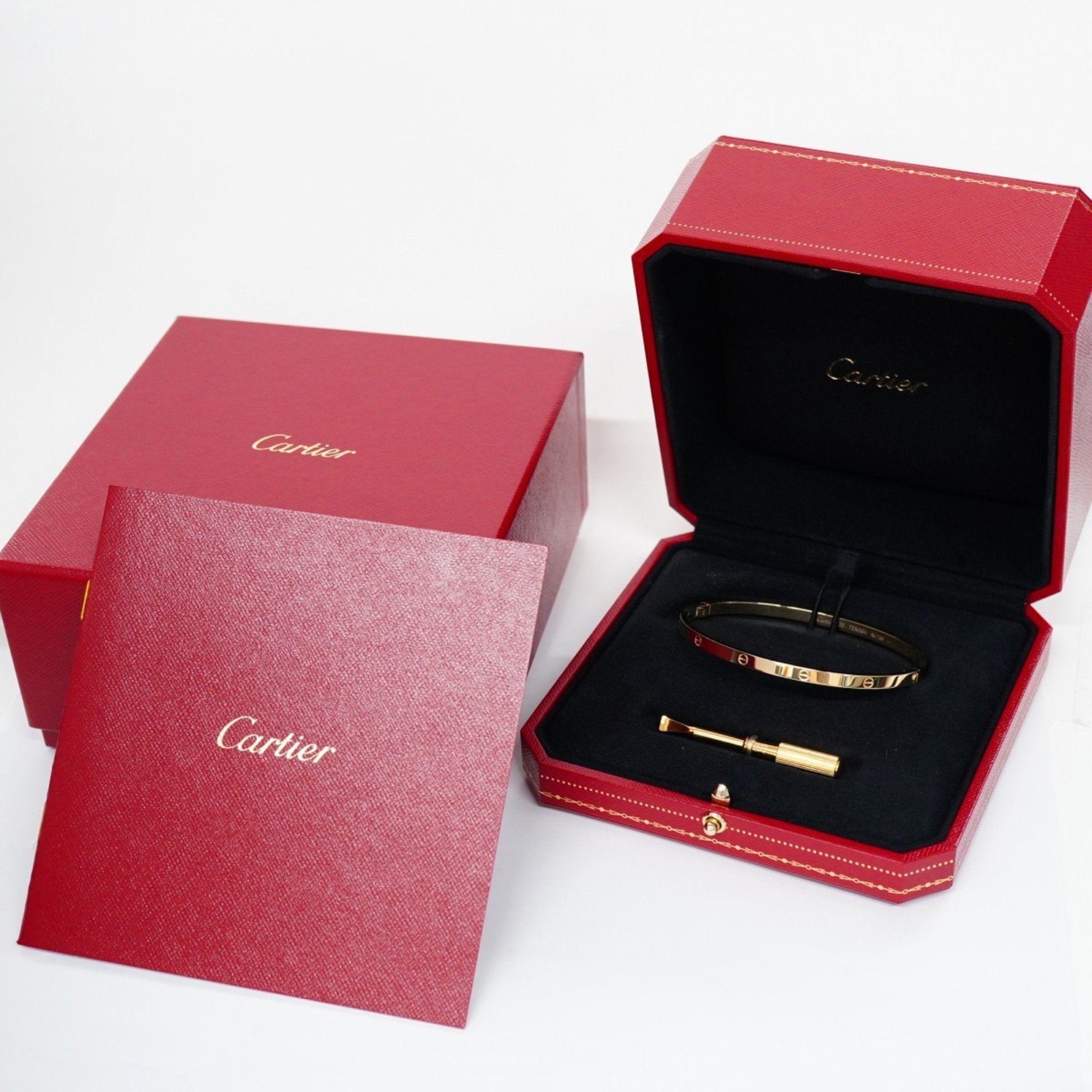 Cartier Bangle Love Bracelet K18YG Yellow Gold Men's