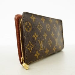 Louis Vuitton Long Wallet Monogram Porto Mone Zip M61727 Brown Women's