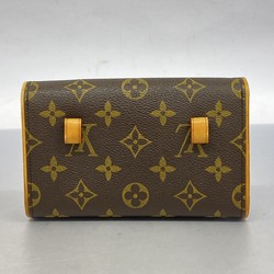 Louis Vuitton Pochette Monogram Florentine M51855 Brown Ladies