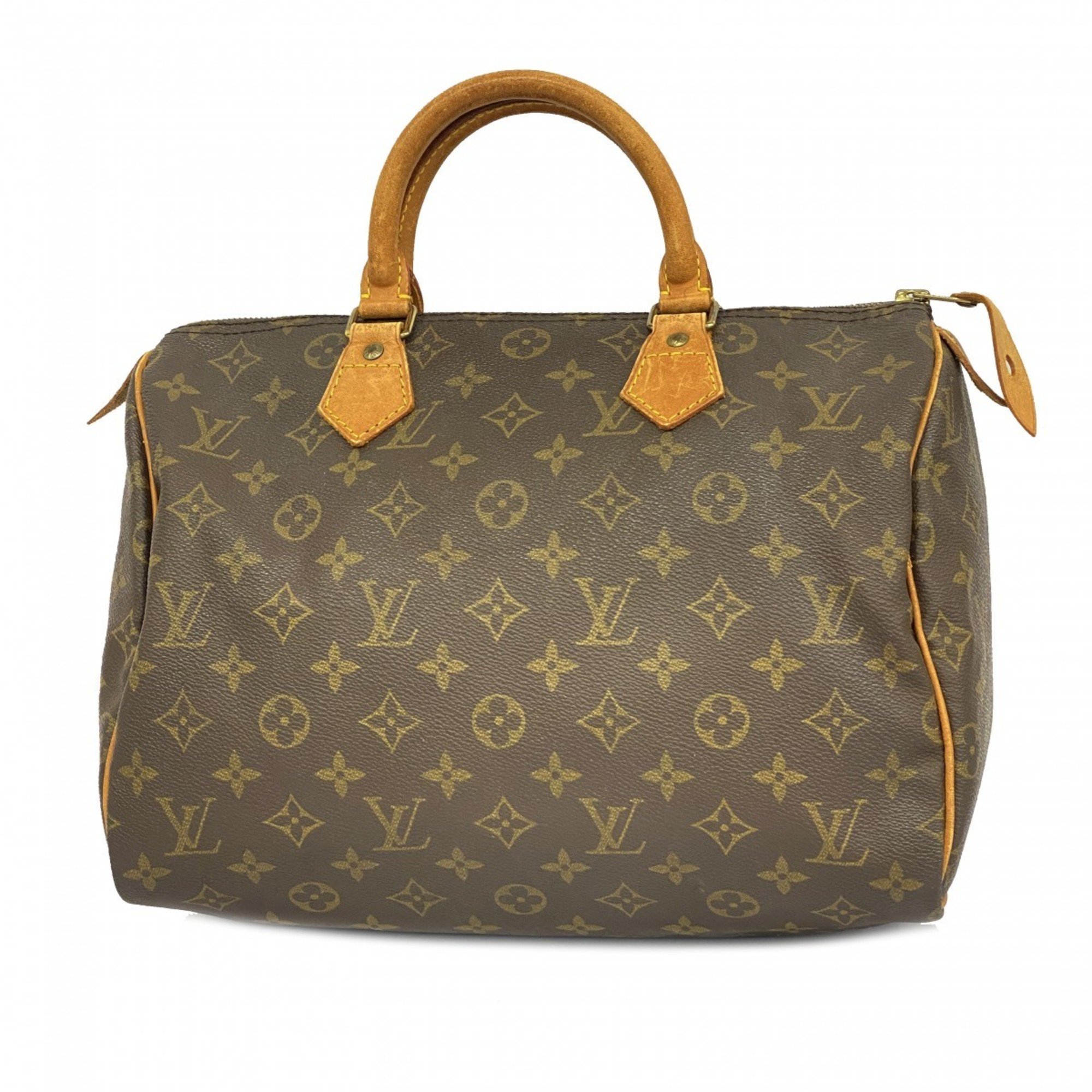 Louis Vuitton Handbag Monogram Speedy 30 M41108 Brown Ladies