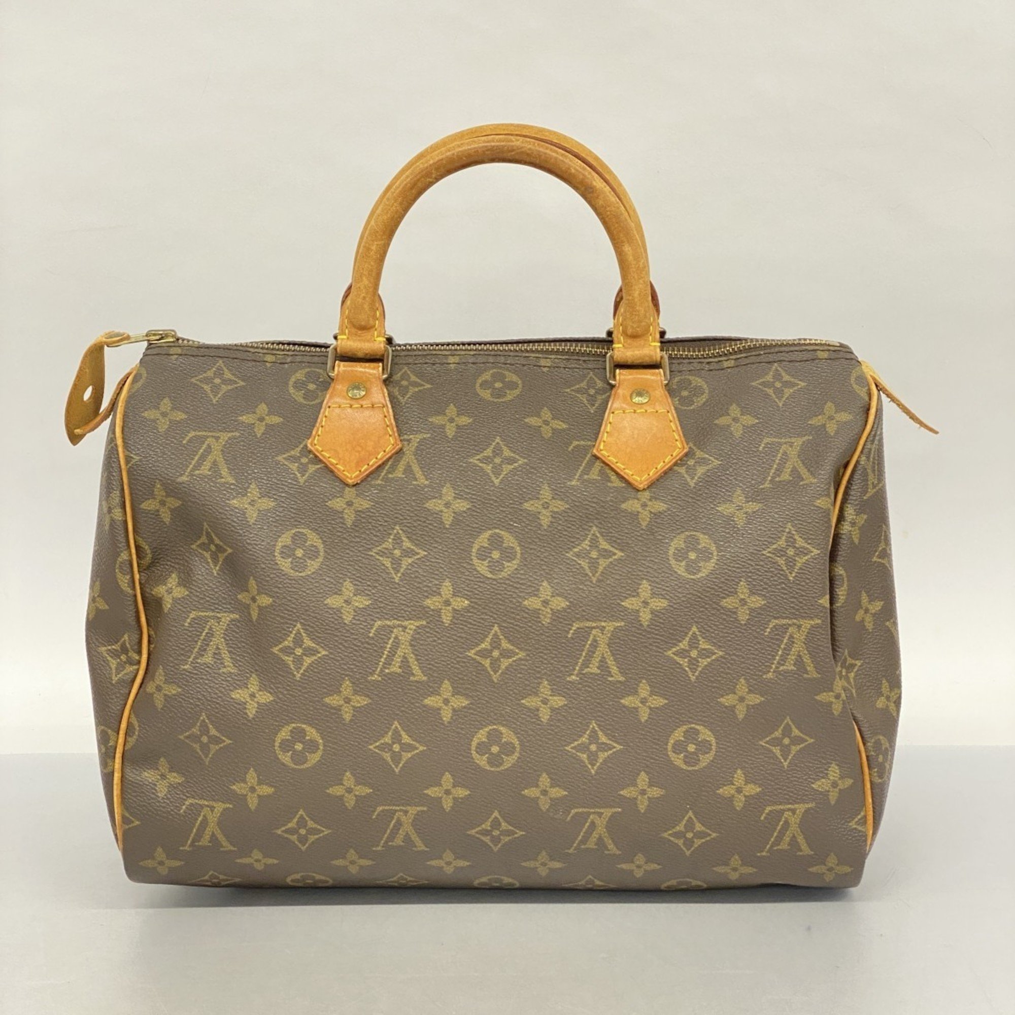 Louis Vuitton Handbag Monogram Speedy 30 M41108 Brown Ladies