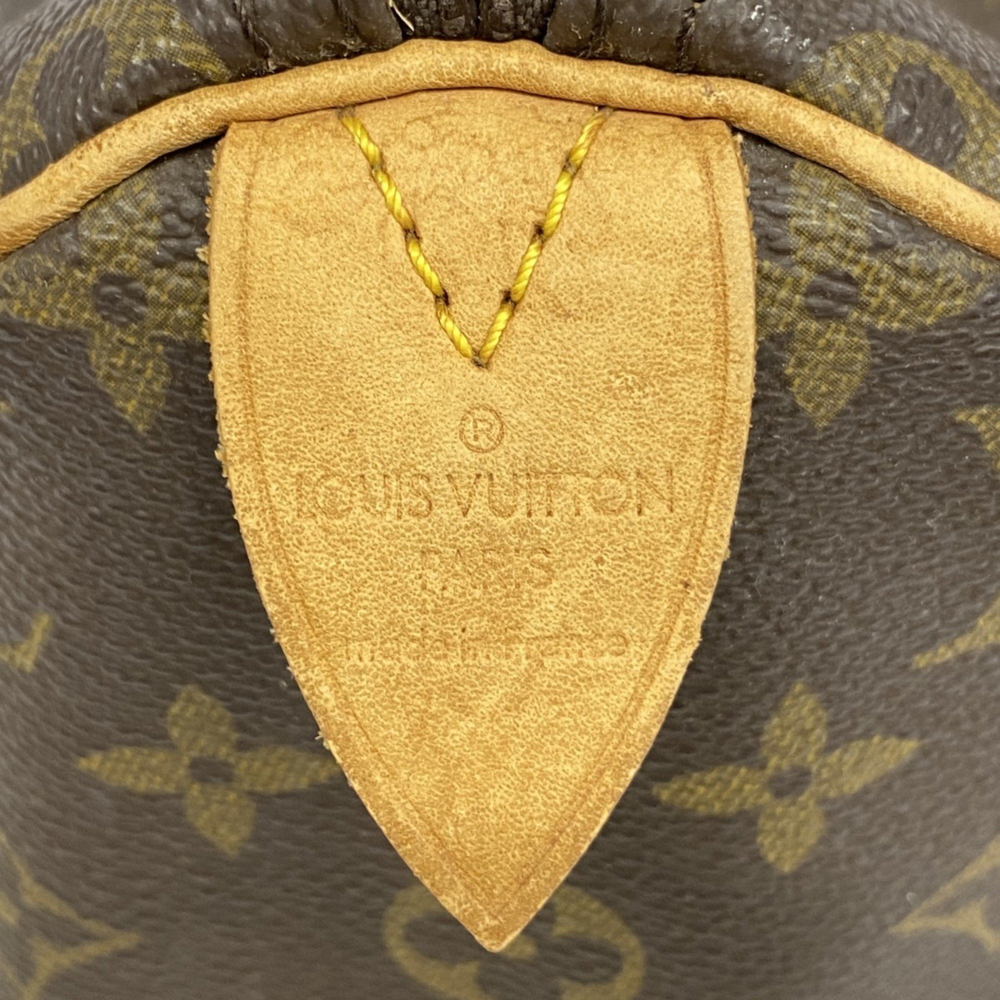 Louis Vuitton Handbag Monogram Speedy 30 M41108 Brown Ladies