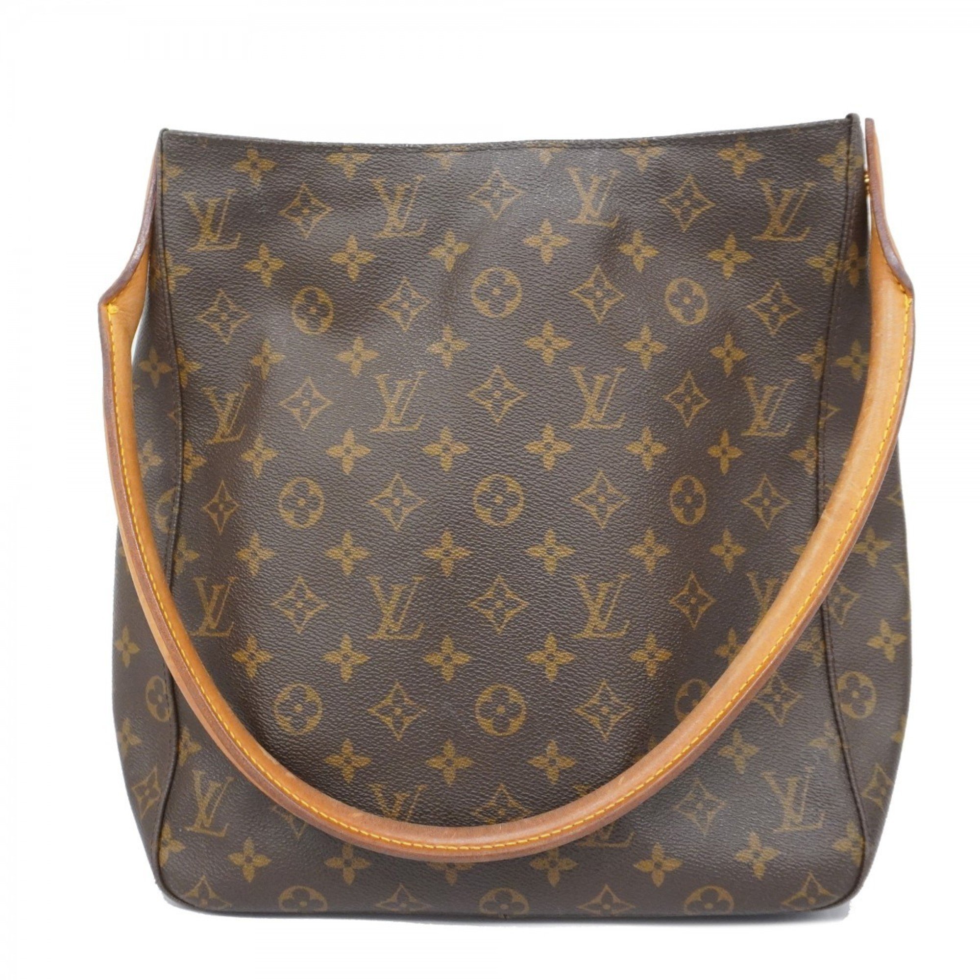 Louis Vuitton Shoulder Bag Monogram Looping GM M51145 Brown Ladies