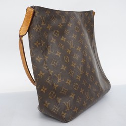 Louis Vuitton Shoulder Bag Monogram Looping GM M51145 Brown Ladies