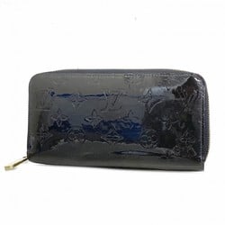 Louis Vuitton Long Wallet Vernis Zippy M91457 Blue Infini