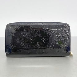 Louis Vuitton Long Wallet Vernis Zippy M91457 Blue Infini