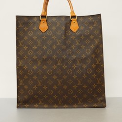 Louis Vuitton Tote Bag Monogram Sac Plat M51140 Brown Women's