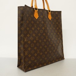 Louis Vuitton Tote Bag Monogram Sac Plat M51140 Brown Women's