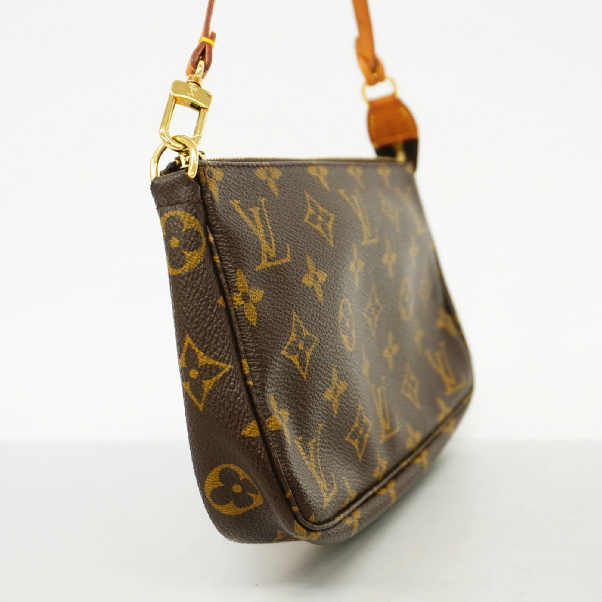 Louis Vuitton Pouch Monogram Pochette Accessoires M51980 Brown Women's