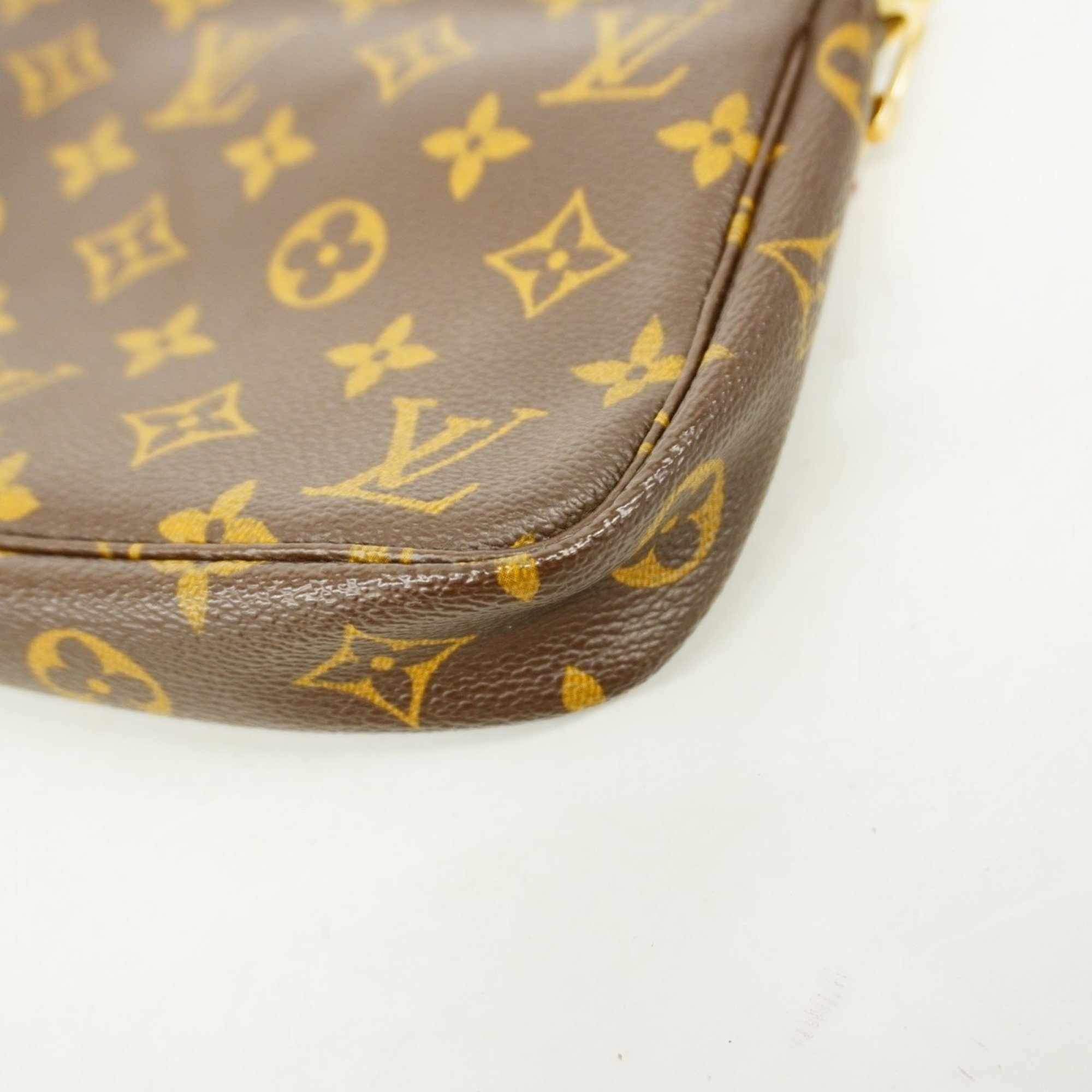 Louis Vuitton Pouch Monogram Pochette Accessoires M51980 Brown Women's