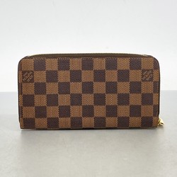 Louis Vuitton Long Wallet Damier Zippy N60015 Ebene Men's Women's