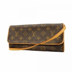 Louis Vuitton Shoulder Bag Monogram Pochette Twin GM M51852 Brown Women's