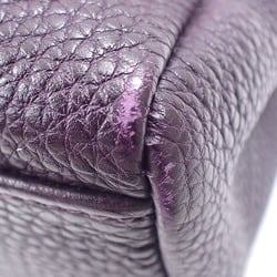 Hermes Foul Tote PM Bag Purple Evercalf F Stamp Made in 2002 HERMES Leather Handbag Ladies Men's Unisex