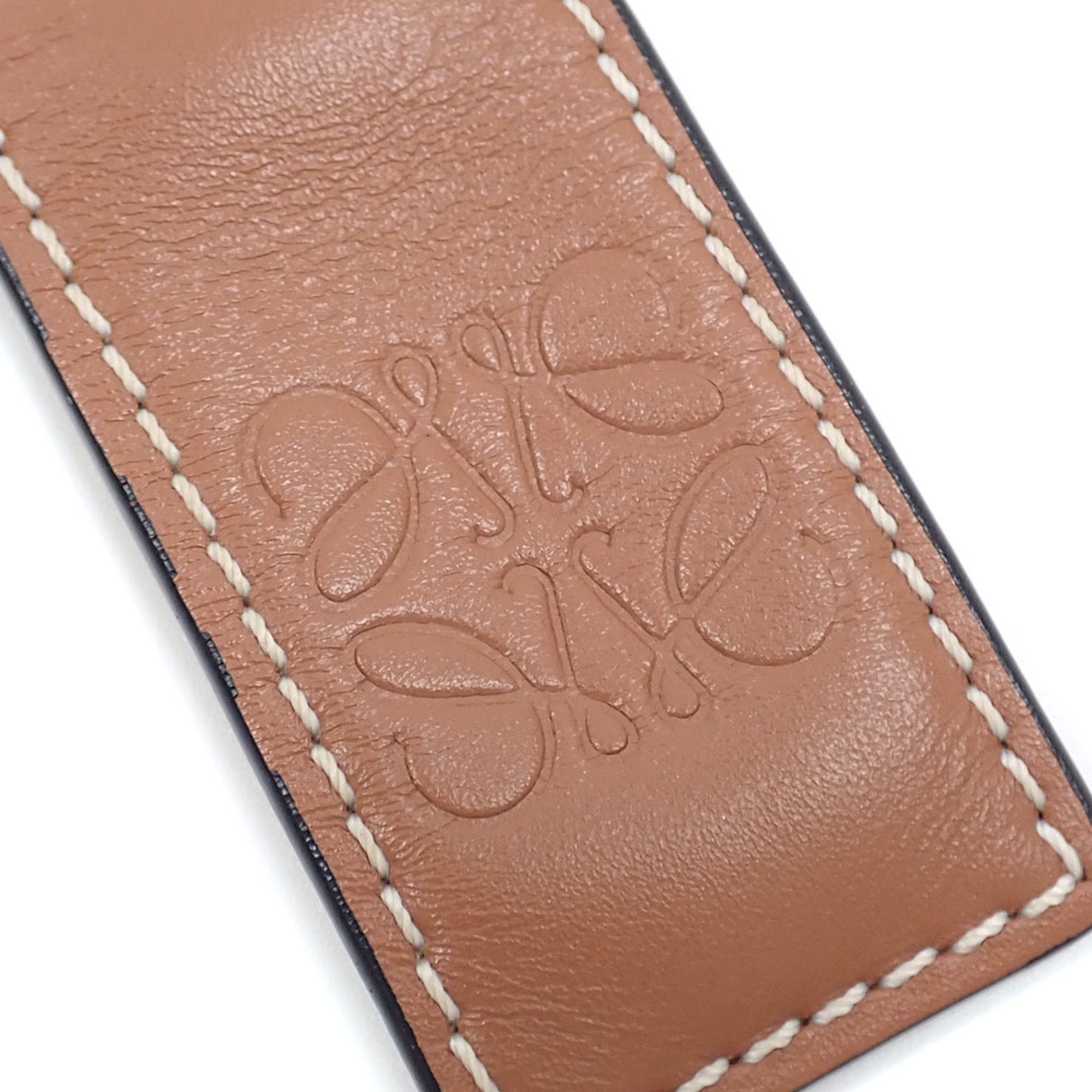 Loewe Slap Bracelet Small Women's Calf Leather Tan Brown Anagram