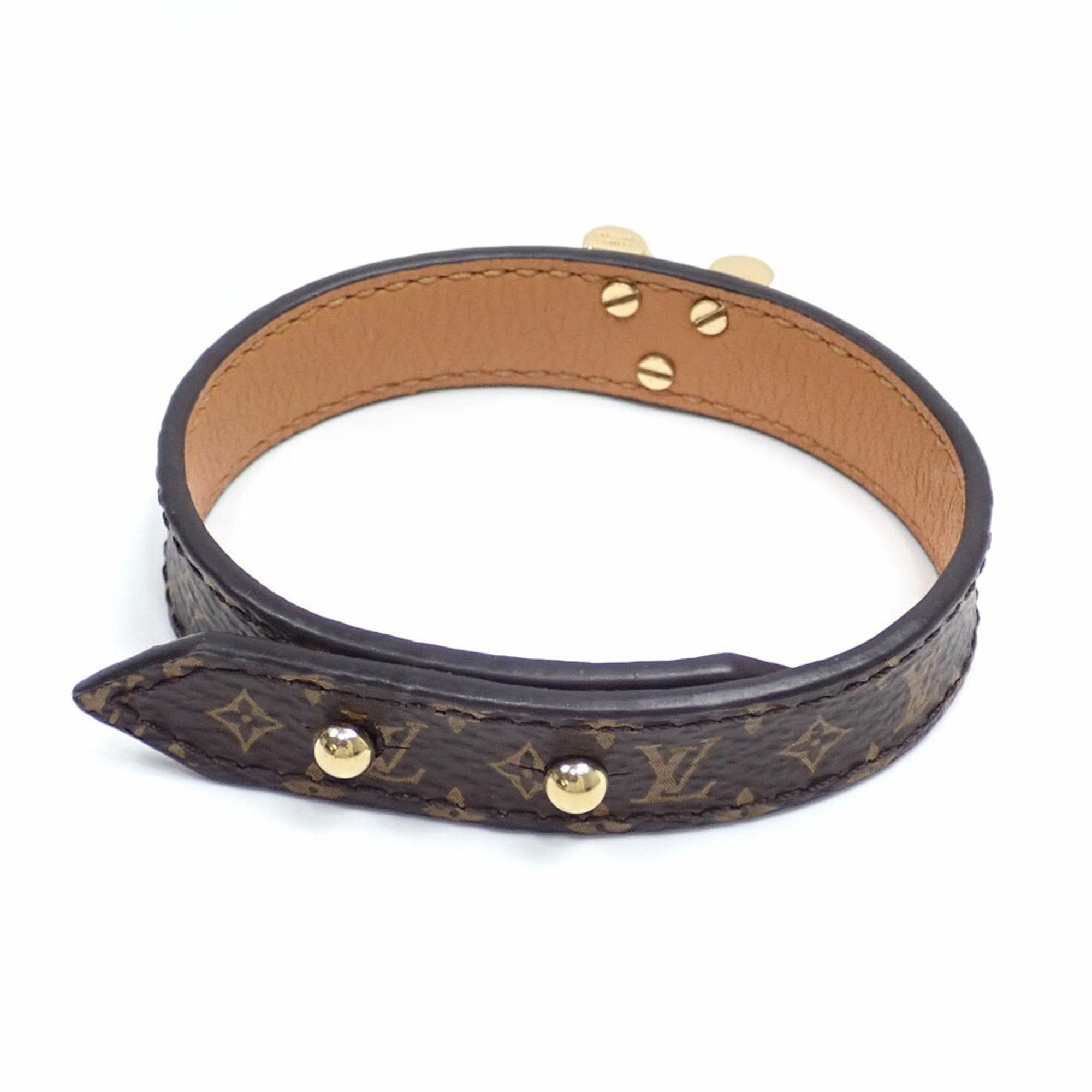 Louis Vuitton Essential V Bracelet for Women Monogram Canvas Size 17 M6042F