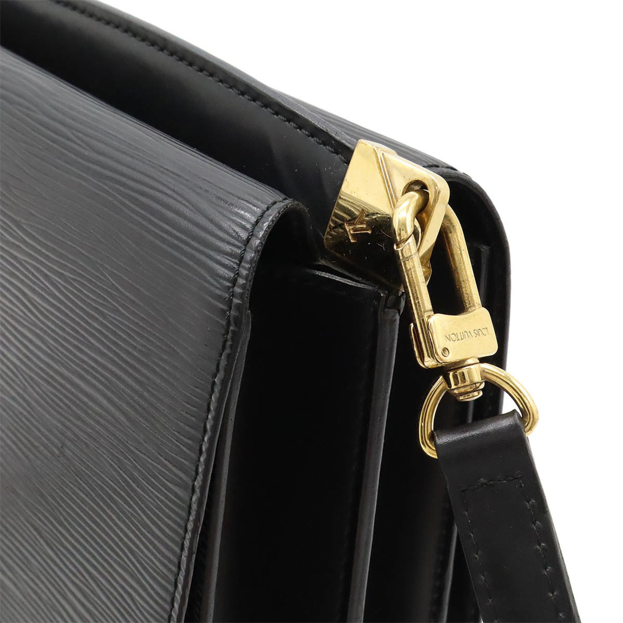 LOUIS VUITTON Epi Grenelle Shoulder Bag Leather Noir Black M52362