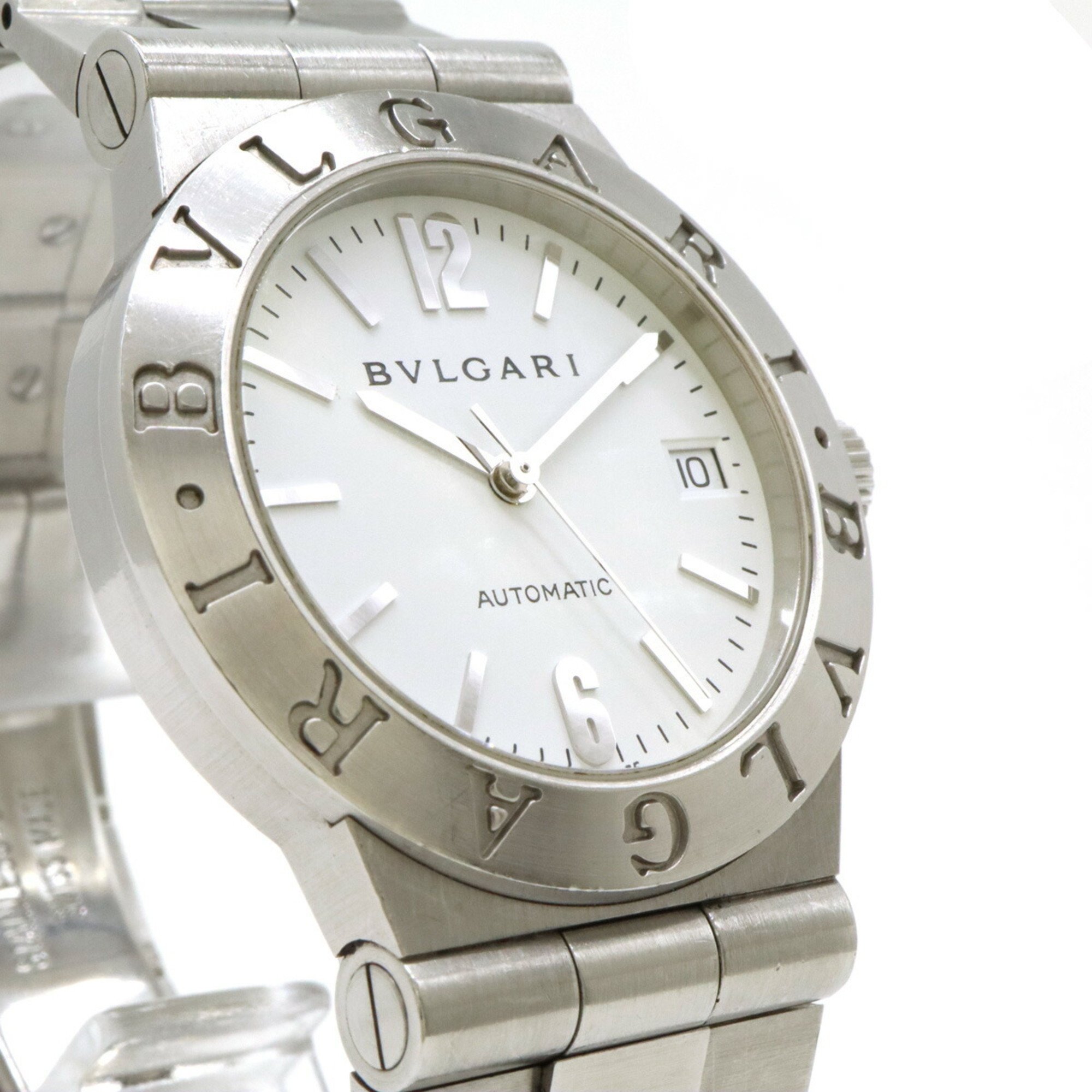 BVLGARI Diagono Sport Date SS White Dial Men's AT Automatic Watch LCV35S