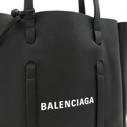 BALENCIAGA Everyday Tote XS Bag Shoulder Leather Black 489813