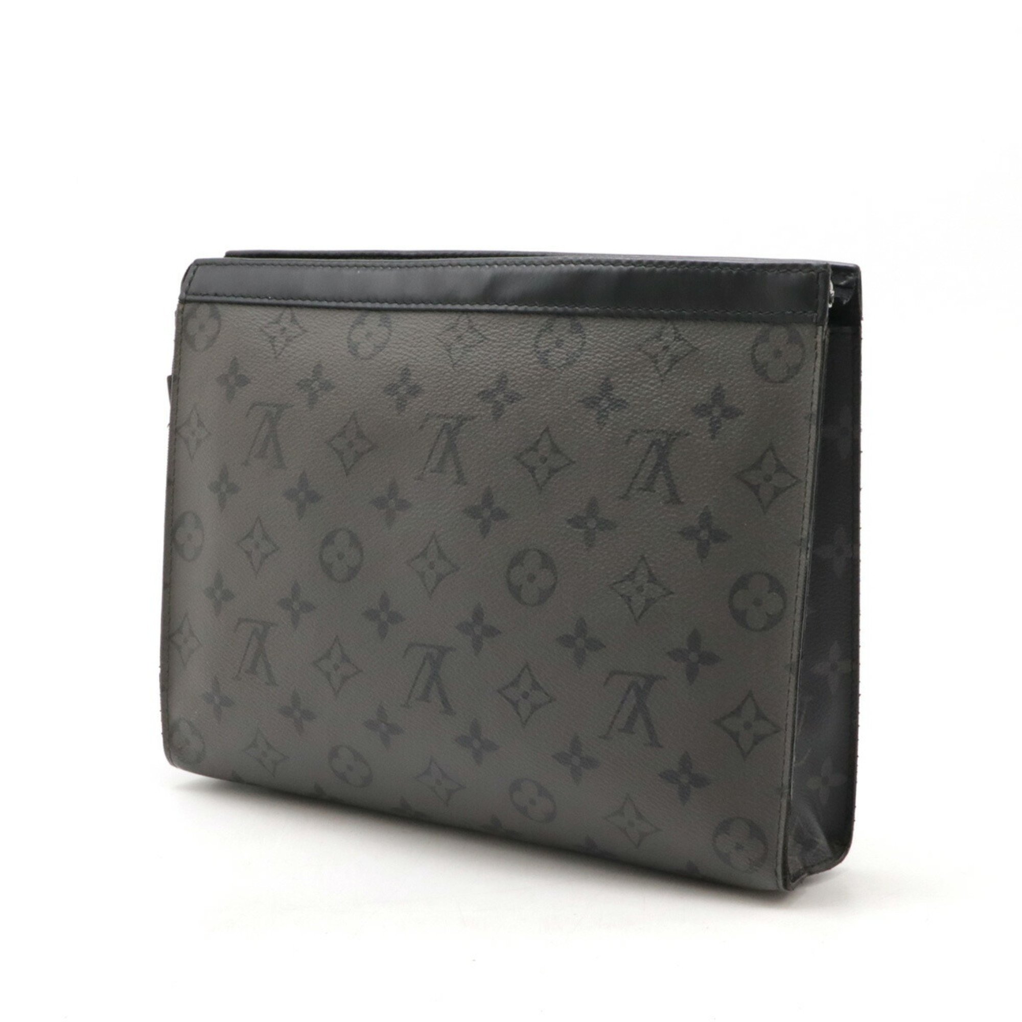 LOUIS VUITTON Louis Vuitton Monogram Eclipse Reverse Pochette Voyage MM Second Bag Clutch Pouch M69535