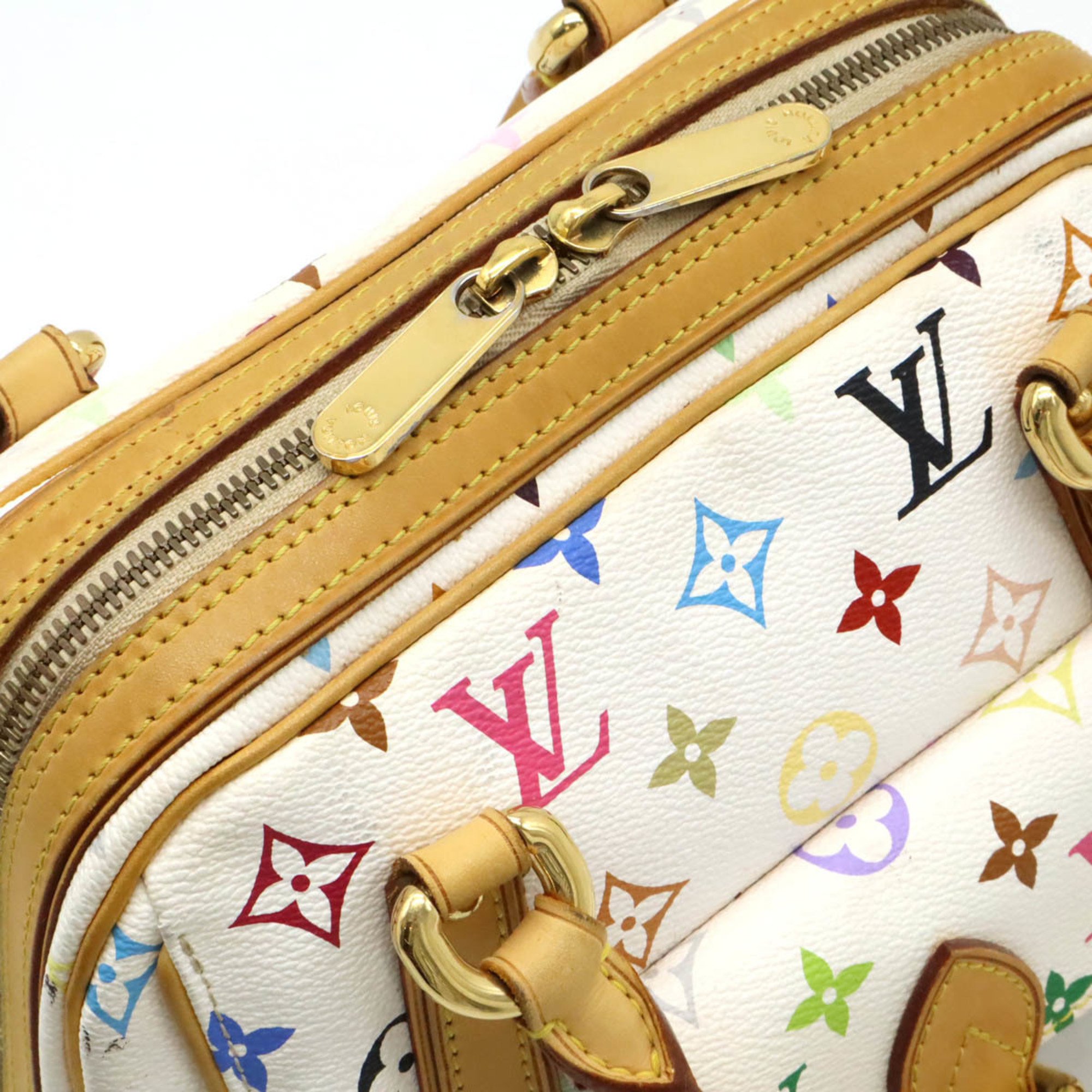 LOUIS VUITTON Louis Vuitton Monogram Multicolor Priscilla Handbag Bag Blanc White M40096