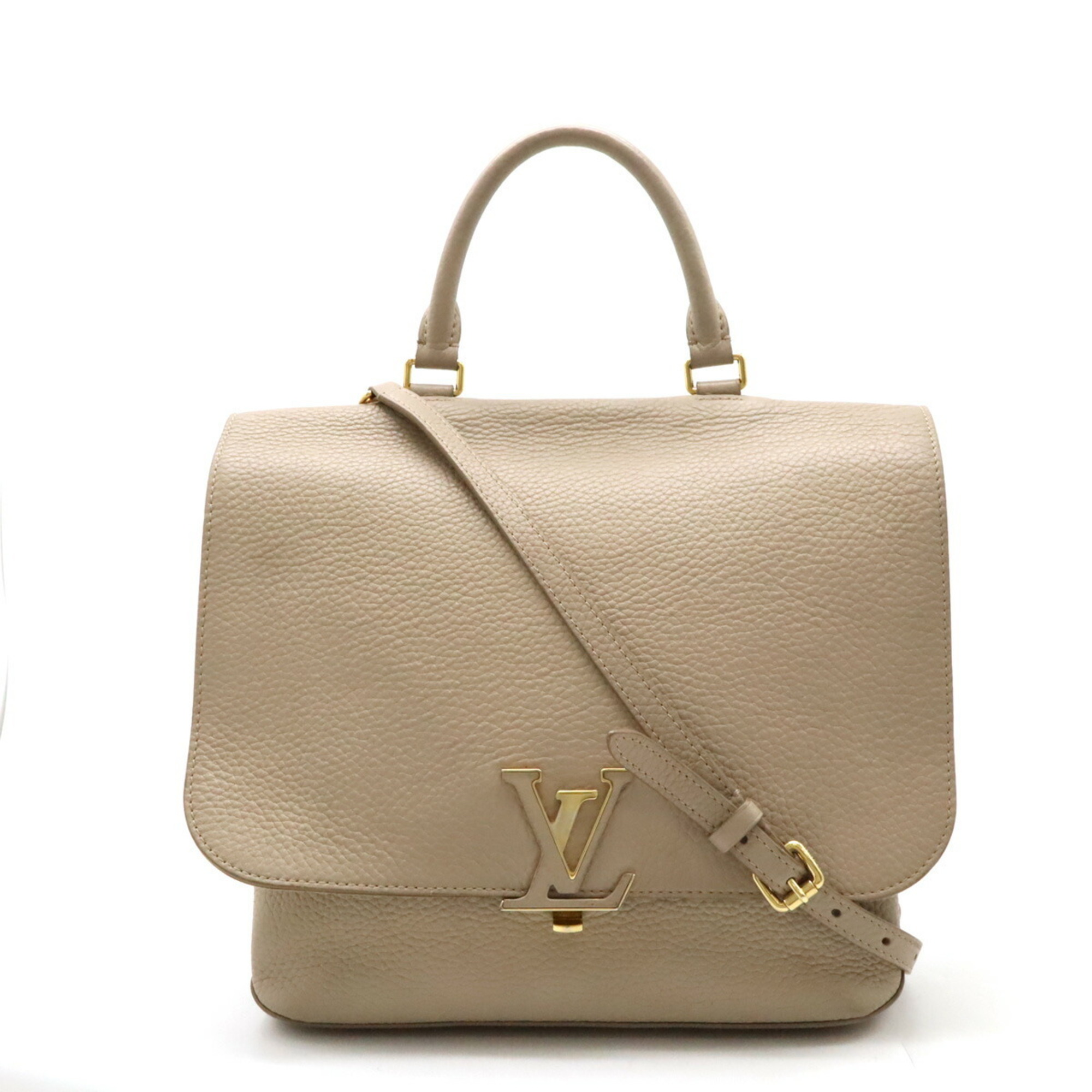 LOUIS VUITTON Louis Vuitton Volta One Handle Handbag Shoulder Bag Leather Galle Beige M50545