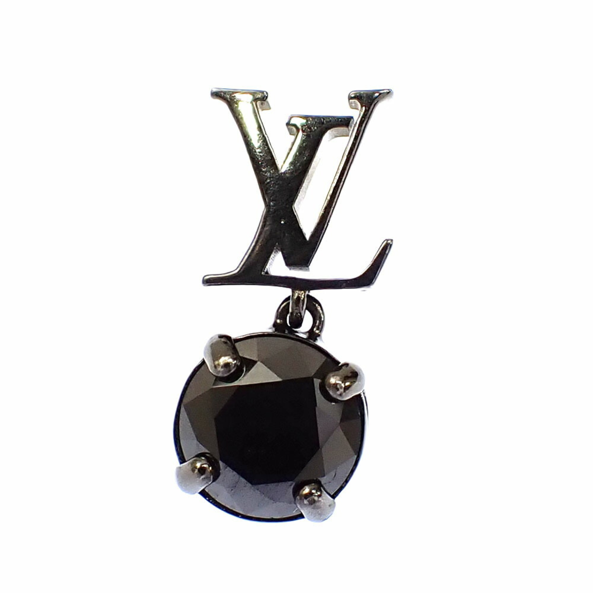 Louis Vuitton Zircon Earrings for Men, Metal M01405