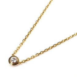 CARTIER Cartier K18YG Yellow Gold Amour Diamant Léger XS Necklace B7224517 Diamond 2.2g 38-41cm Women's