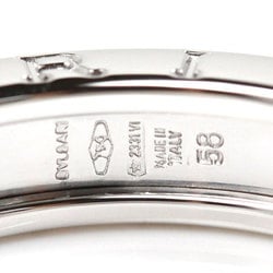 BVLGARI Bulgari K18WG White Gold B-ZERO1 B-Zero One 1 Band Ring 336028 Size 17.5 58 6.9g Unisex