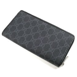 GUCCI Gucci Interlocking G Zip Around Long Wallet Round Black 673003 Men's