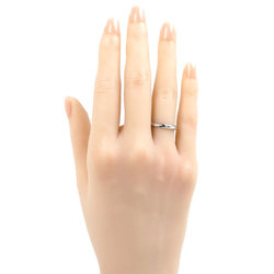 CARTIER Pt950 Platinum 1895 Wedding 3PD Ring B4058350 Diamond Size 10 50 2.7g Women's