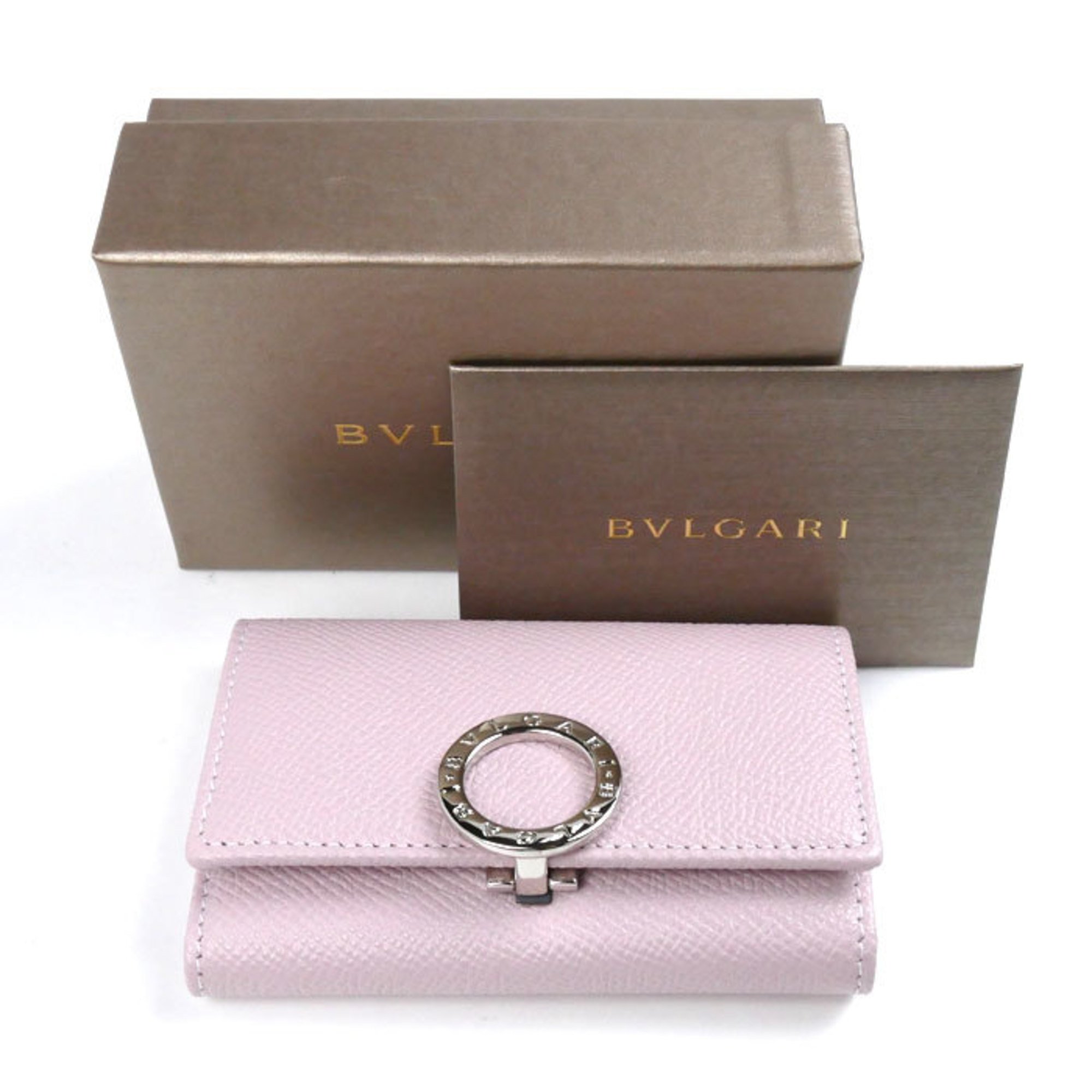 BVLGARI Key Case Pink 30424 Women's