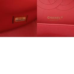 CHANEL Chanel Matelasse Chain Shoulder Double Flap 30cm Pink A58600 Women's Caviar Skin Bag