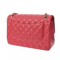 CHANEL Chanel Matelasse Chain Shoulder Double Flap 30cm Pink A58600 Women's Caviar Skin Bag