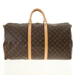 LOUIS VUITTON Louis Vuitton Monogram Keepall Bandouliere 55 Brown M41414 Unisex Canvas Boston Bag