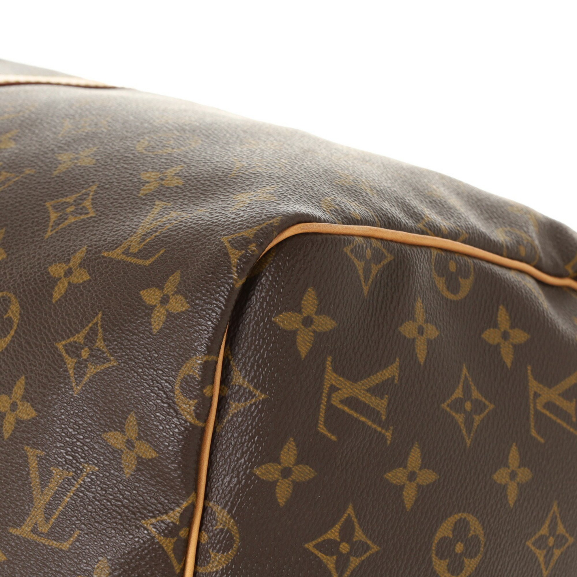 LOUIS VUITTON Louis Vuitton Monogram Keepall Bandouliere 55 Brown M41414 Unisex Canvas Boston Bag