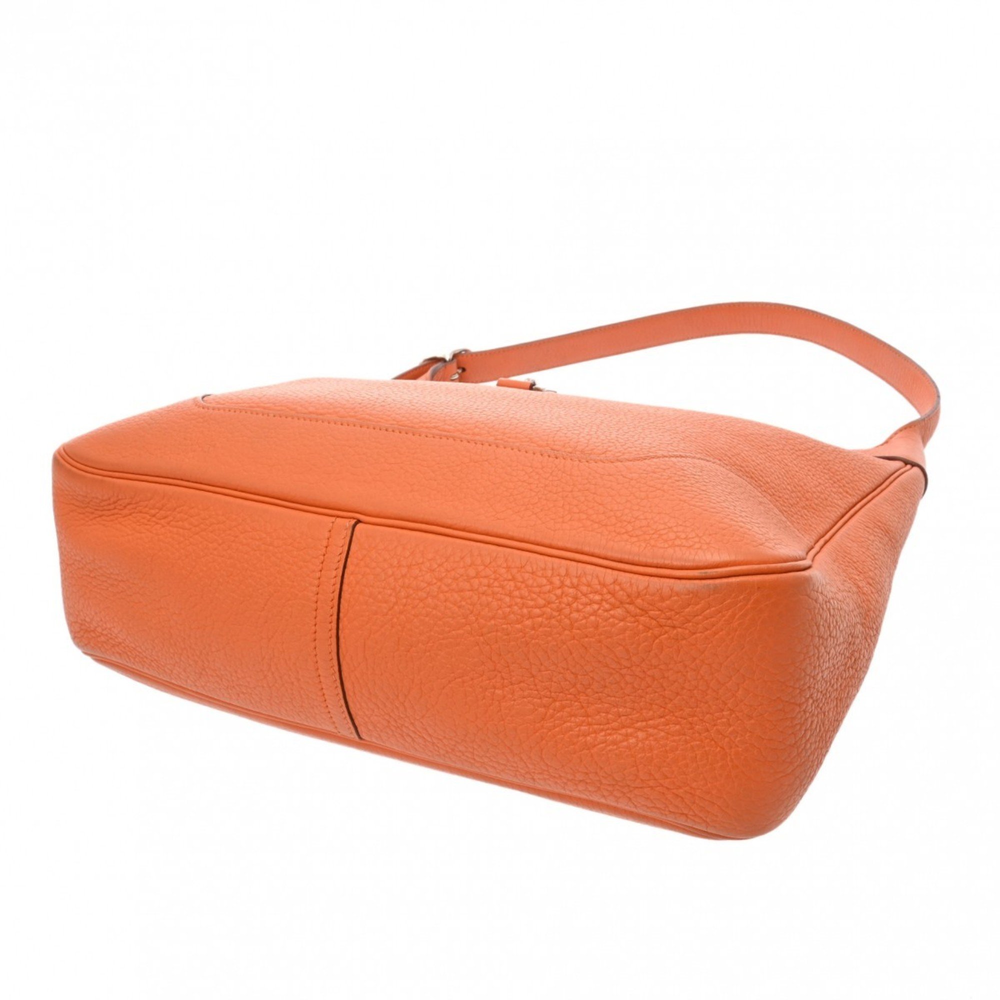 HERMES Trim 31 Orange F Stamp (around 2002) Women's Taurillon Clemence Bag