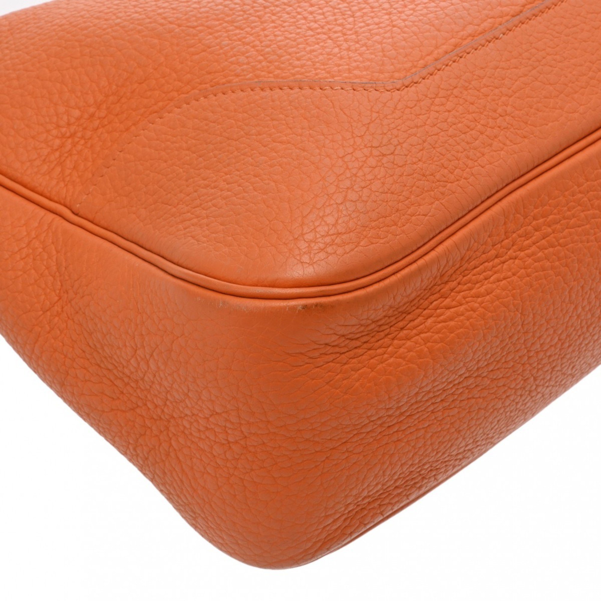 HERMES Trim 31 Orange F Stamp (around 2002) Women's Taurillon Clemence Bag