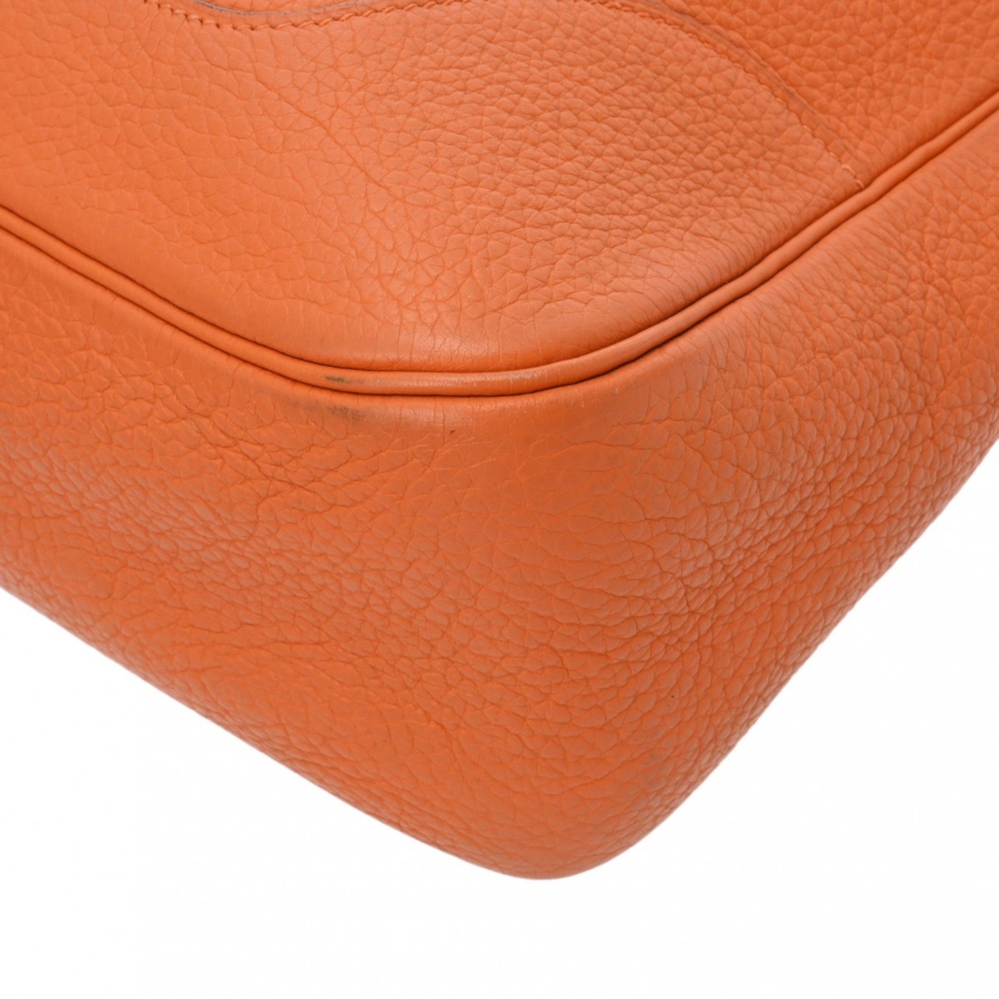 HERMES Trim 31 Orange F Stamp (around 2002) Women's Taurillon Clemence Bag