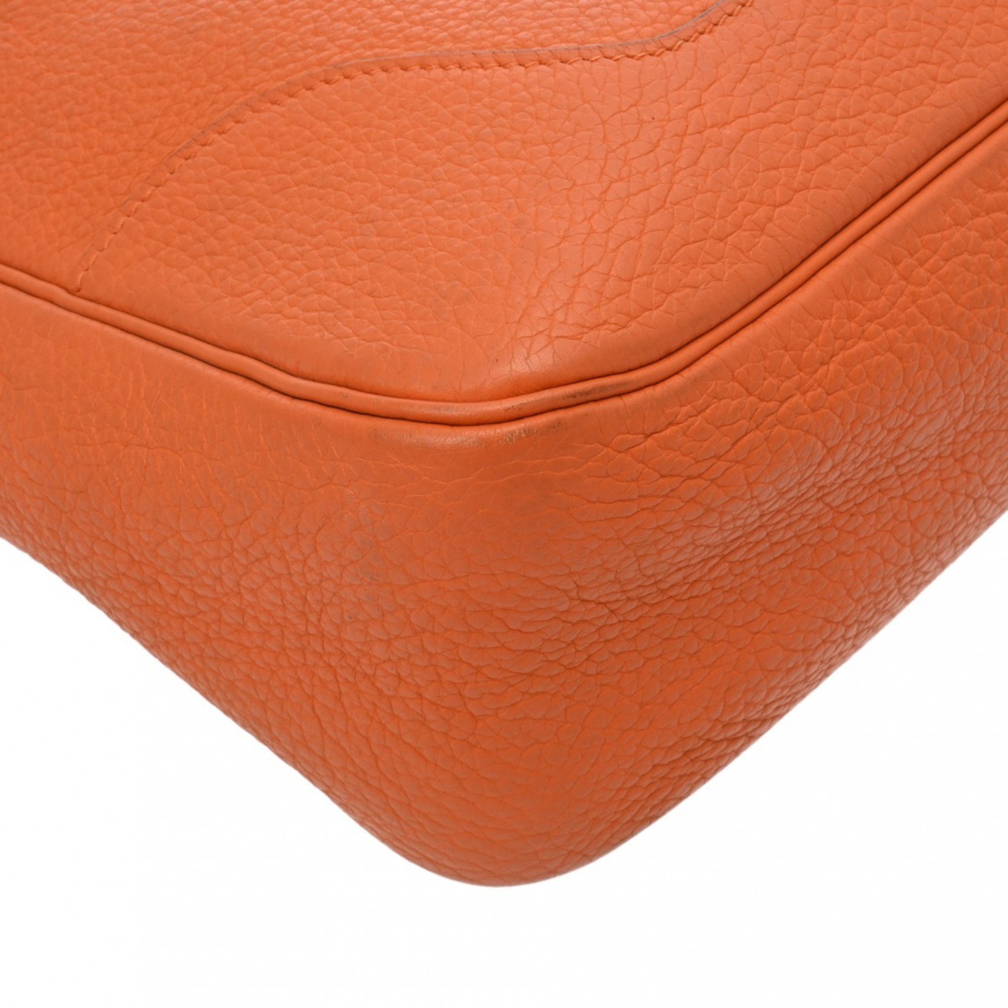 HERMES Trim 31 Orange F Stamp (around 2002) Women's Taurillon Clemence Bag