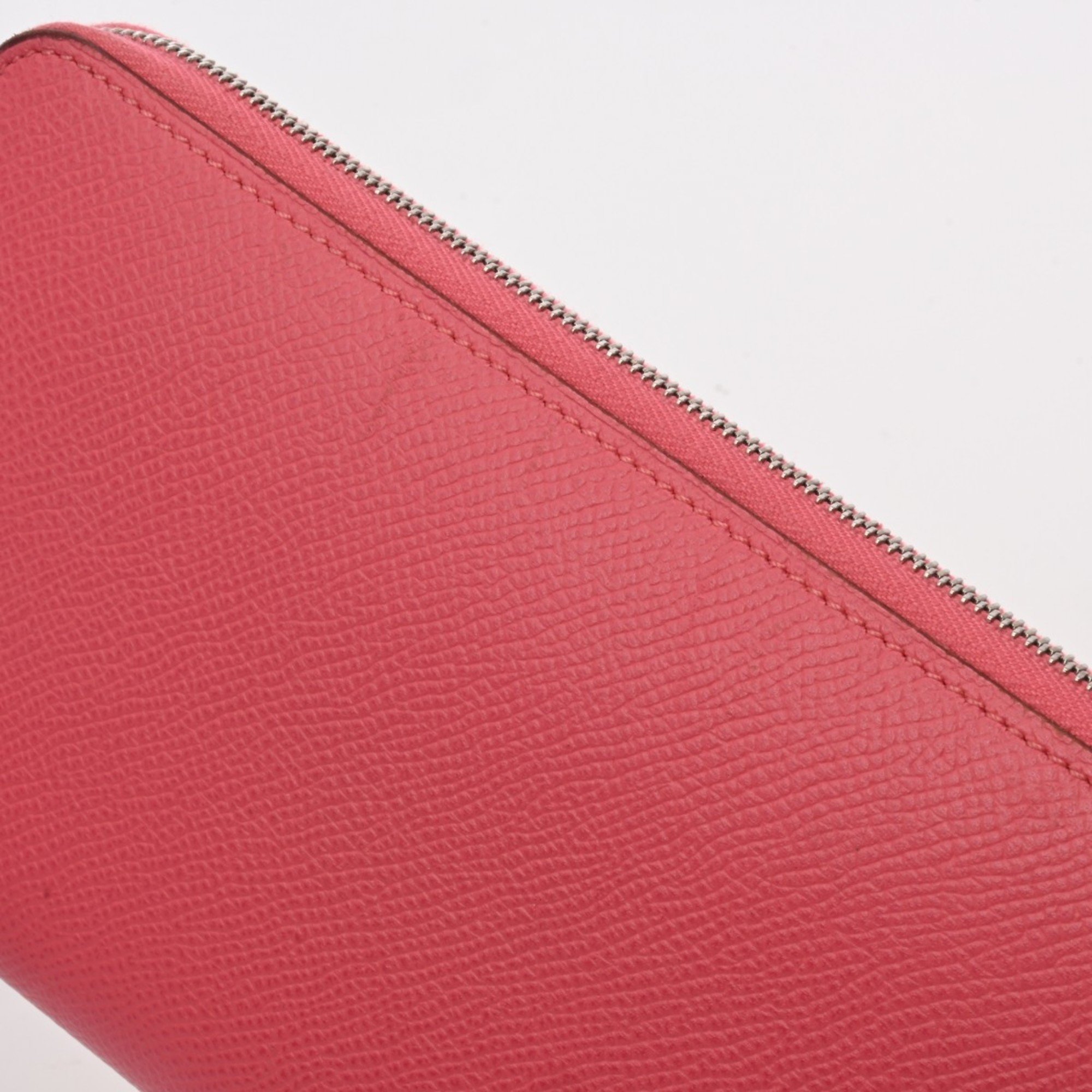 HERMES Azap Long Silk In Rose Azalee C Stamp (around 2018) Women's Epsom Leather Wallet