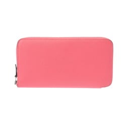 HERMES Azap Long Silk In Rose Azalee C Stamp (around 2018) Women's Epsom Leather Wallet